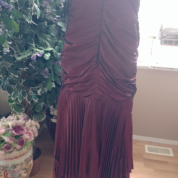 XCITE PROM GOWN SHIMMERING RED//BURGANDY SZ 12 - Picture 6 of 7